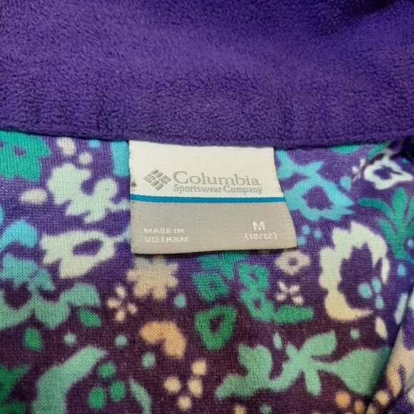 COLUMBIA Quarter Zip Fleece Sweater Winter Fall Spring High Collar - Picture 5 of 11